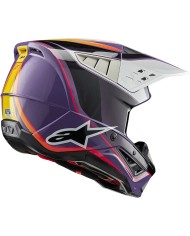 CASCO ALPINESTARS S-M5 SAIL VIOLET/BLACK/SILVER GLOSSY ECE2206
