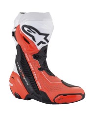 BOTAS ALPINESTARS SUPERTECH R VENTED BLACK/WHITE/RED FLUO
