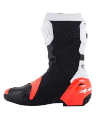 BOTAS ALPINESTARS SUPERTECH R VENTED BLACK/WHITE/RED FLUO