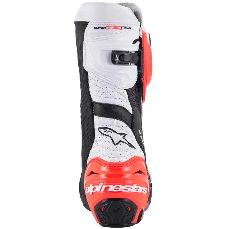 BOTAS ALPINESTARS SUPERTECH R VENTED BLACK/WHITE/RED FLUO