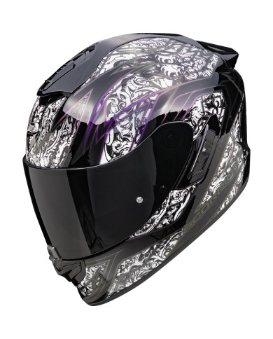 CASCO SCORPION EXO-1400 EVO II AIR FANTASY BLACK-WHITE