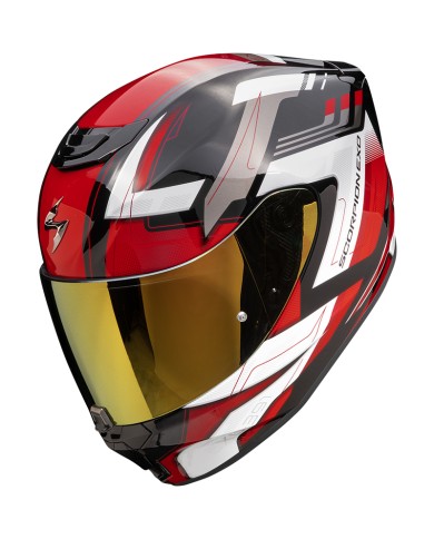 CASCO SCORPION EXO-391 CAPTOR BLACK-RED