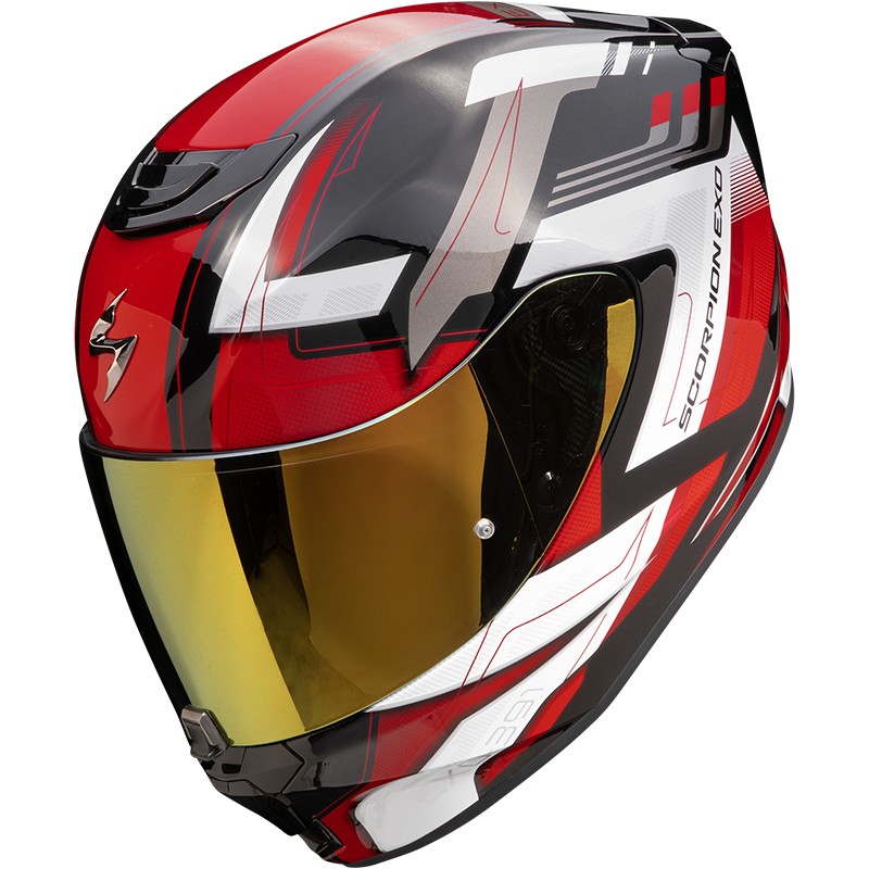 CASCO SCORPION EXO-391 CAPTOR BLACK-RED