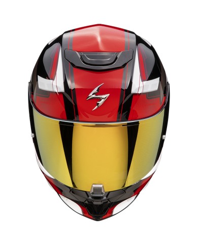 CASCO SCORPION EXO-391 CAPTOR BLACK-RED