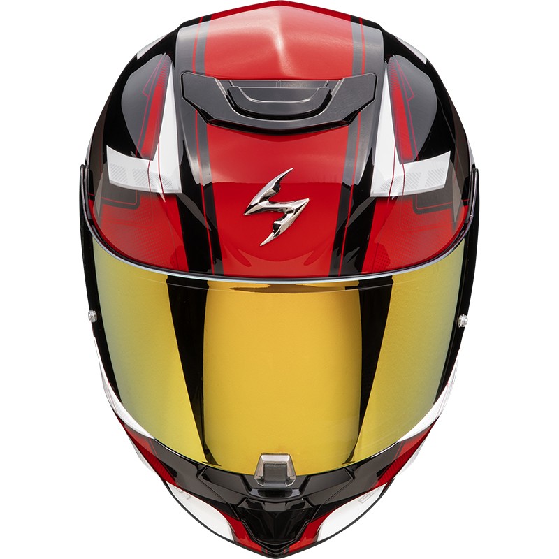 CASCO SCORPION EXO-391 CAPTOR BLACK-RED