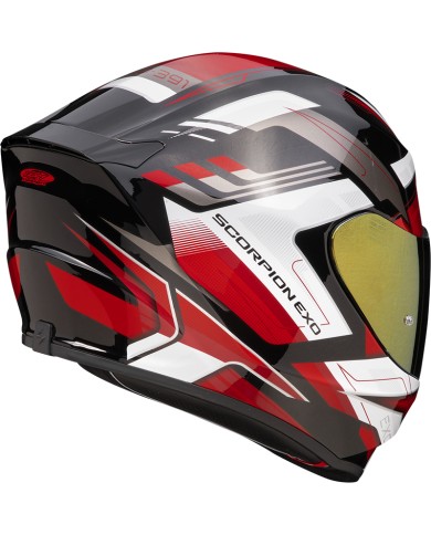 CASCO SCORPION EXO-391 CAPTOR BLACK-RED