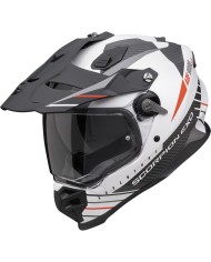 CASCO SCORPION ADF-9000 AIR FEAT MATT WHITE-BLACK-RED