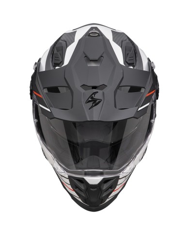 CASCO SCORPION ADF-9000 AIR FEAT MATT WHITE-BLACK-RED