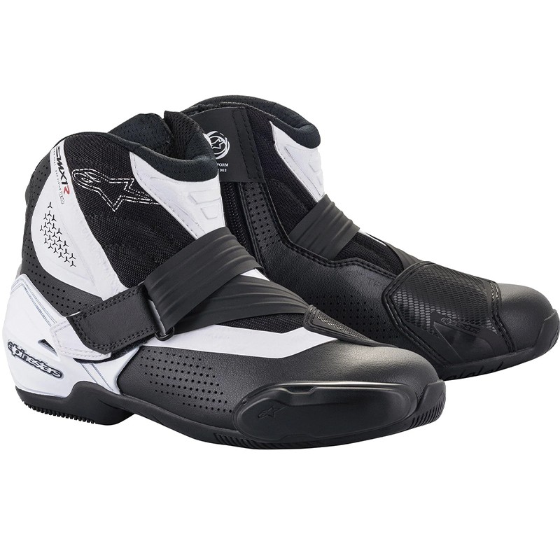 BOTIN ALPINESTARS SMX-1 R V2 VENTED BLACK/WHITE