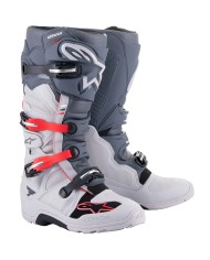 BOTAS ALPINESTARS TECH 7 ENDURO LIGH GRAY/DARK GRAY/BRIGHT RED