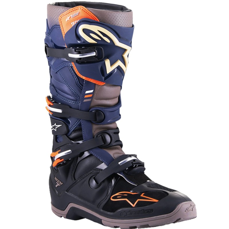 BOTAS ALPINESTARS TECH 7 ENDURO DRYSTAR BLACK/NIGHT NAVY/WARM GRAY
