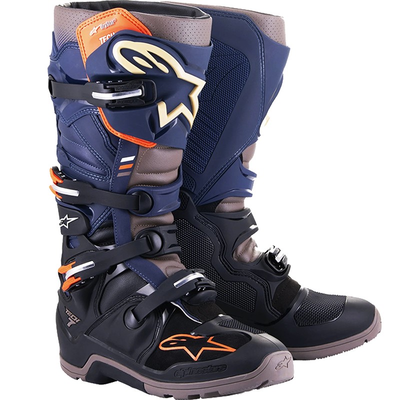 BOTAS ALPINESTARS TECH 7 ENDURO DRYSTAR BLACK/NIGHT NAVY/WARM GRAY
