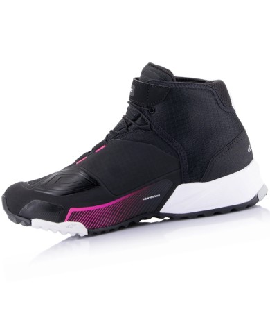 ZAPATILLAS ALPINESTARS CR-X DRYSTAR WOMAN BLACK/WHITE/DIVA PINK