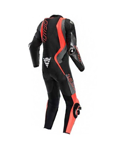 MONO DAINESE AUDAX D-ZIP PROFESIONAL NEGRO/ROJO-FLUOR/BLANCO