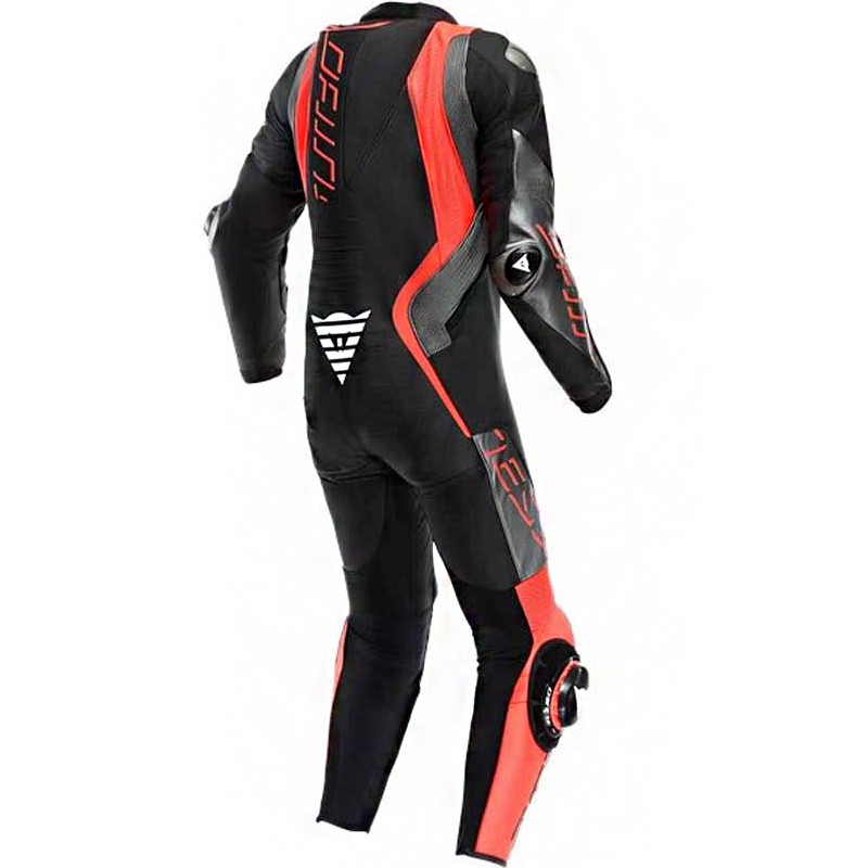 MONO DAINESE AUDAX D-ZIP PROFESIONAL NEGRO/ROJO-FLUOR/BLANCO