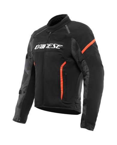 CHAQUETA DAINESE AIR-FRAME 3 TEX NEGRO/ROJO-FLUOR