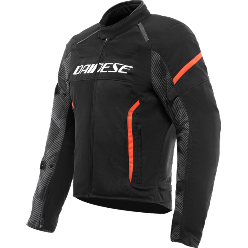 CHAQUETA DAINESE AIR-FRAME 3 TEX NEGRO/ROJO-FLUOR