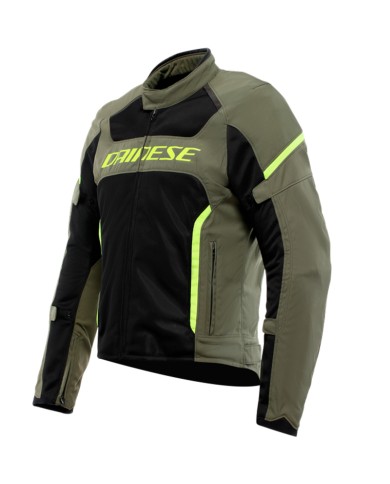 CHAQUETA DAINESE AIR-FRAME 3 TEX VERDE/NEGRO/AMARILLO-FLUOR