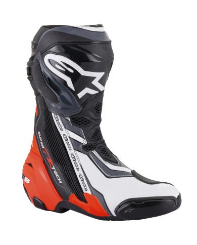 BOTAS ALPINESTARS SUPERTECH R BLACK/RED FLUO/WHITE/GRAY