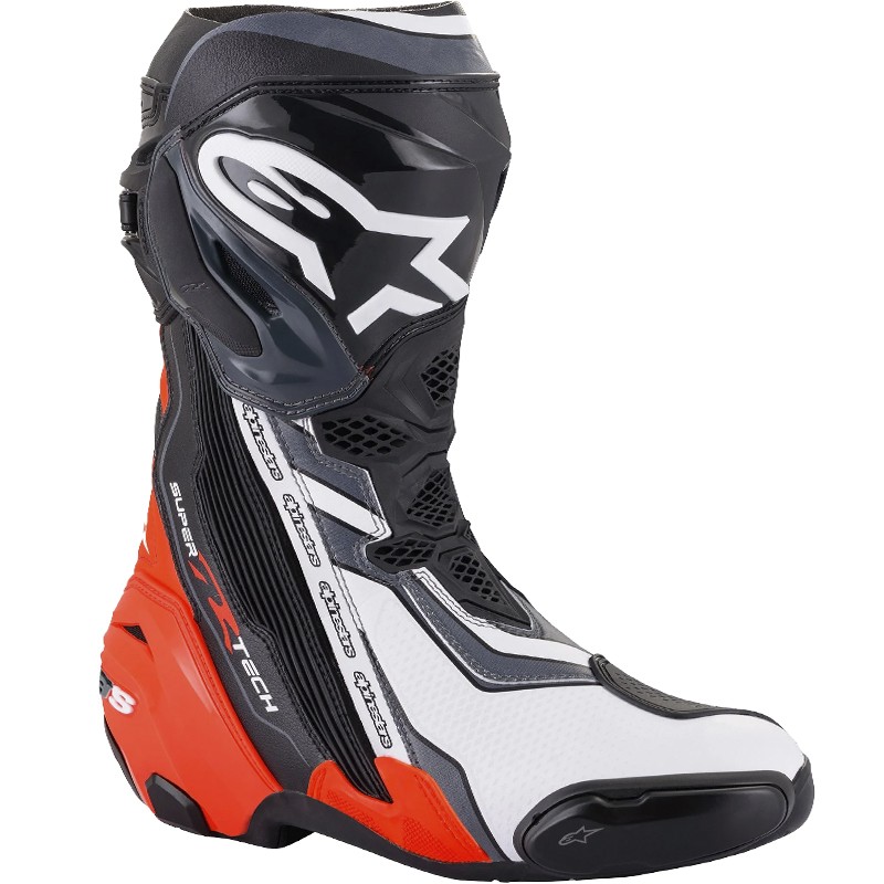 BOTAS ALPINESTARS SUPERTECH R BLACK/RED FLUO/WHITE/GRAY
