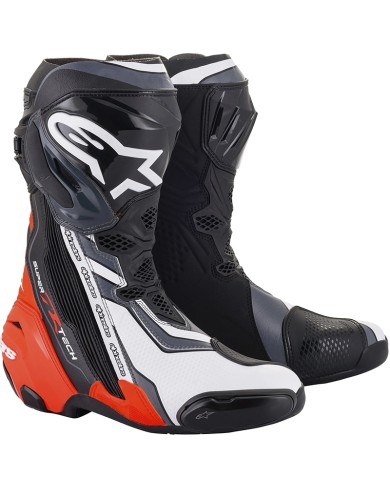 BOTAS ALPINESTARS SUPERTECH R BLACK/RED FLUO/WHITE/GRAY
