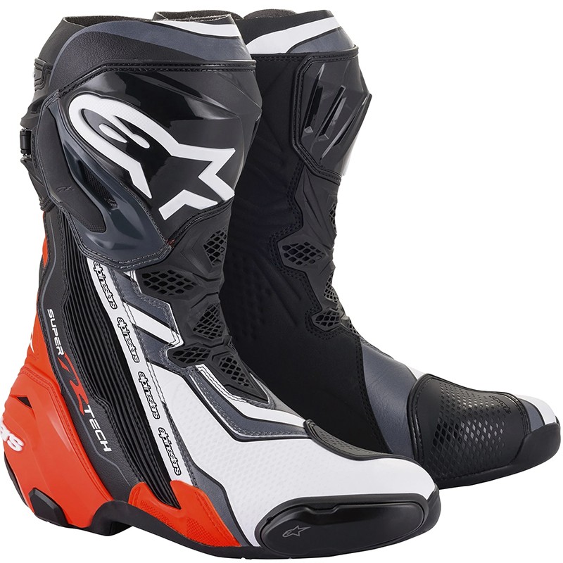 BOTAS ALPINESTARS SUPERTECH R BLACK/RED FLUO/WHITE/GRAY