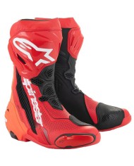 BOTAS ALPINESTARS SUPERTECH R VENTED BRIGHT RED/RED FLUO