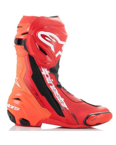 BOTAS ALPINESTARS SUPERTECH R VENTED BRIGHT RED/RED FLUO