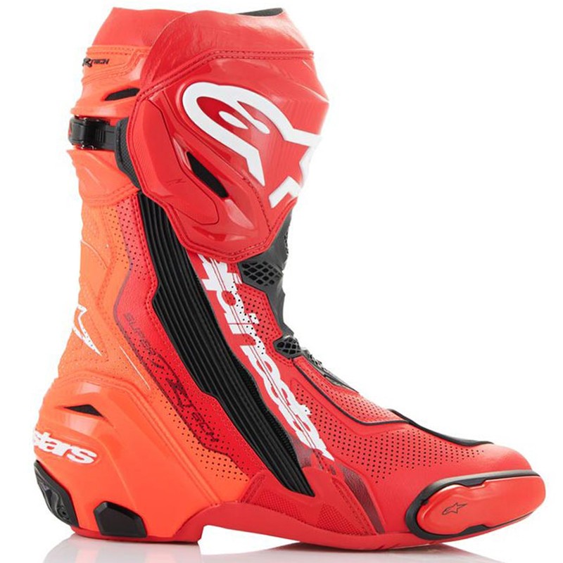 BOTAS ALPINESTARS SUPERTECH R VENTED BRIGHT RED/RED FLUO