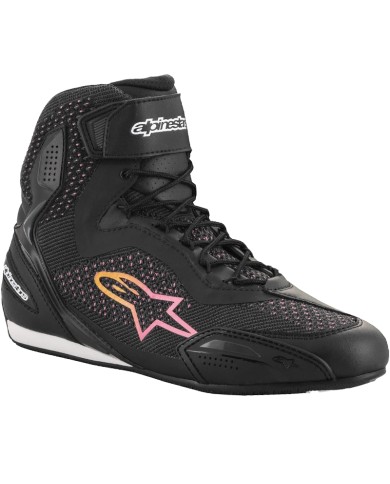 ZAPATILLAS ALPINESTARS STELLA FASTER-3 RIDEKNIT BLACK/YELLOW/PINK
