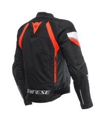 CHAQUETA DAINESE AVRO 5 TEX NEGRO/ROJO-FLUOR/BLANCO