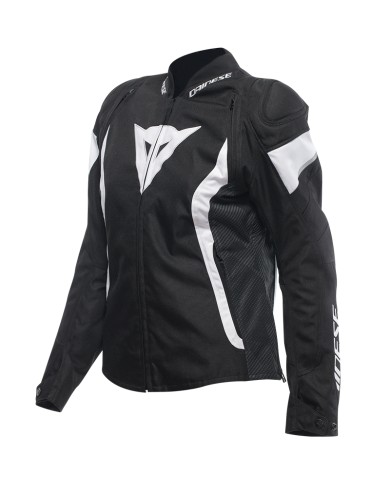 CHAQUETA DAINESE AVRO 5 TEX WMN NEGRO/BLANCO