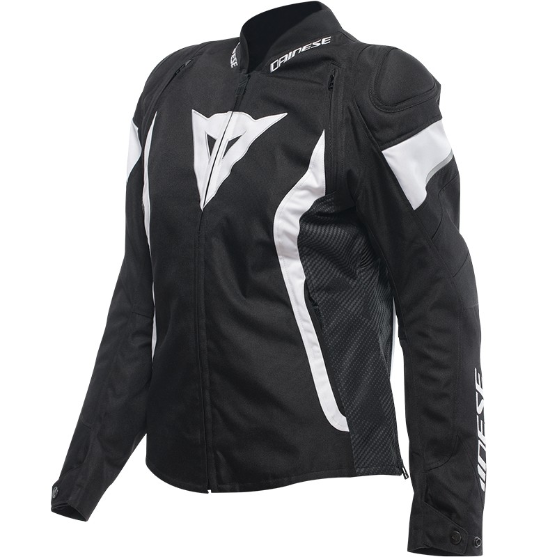CHAQUETA DAINESE AVRO 5 TEX WMN NEGRO/BLANCO