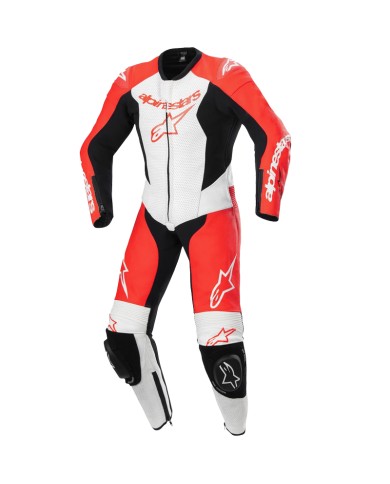 MONO ALPINESTARS YOUTH GP PLUS V2 JUNIOR PROFESIONAL RED FLUO/WHITE/BLACK