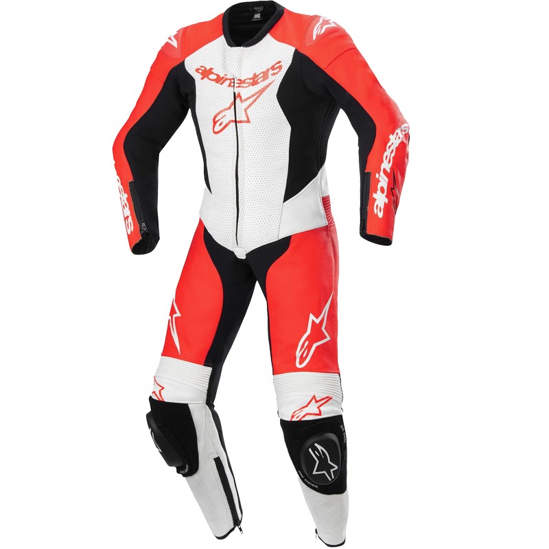 MONO ALPINESTARS YOUTH GP PLUS V2 JUNIOR PROFESIONAL RED FLUO/WHITE/BLACK