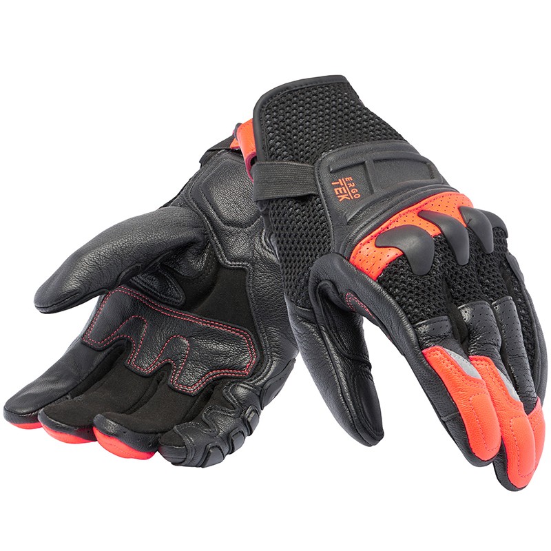 GUANTES DAINESE X-RIDE 2 ERGO-TEK NEGRO/ROJO-FLUOR