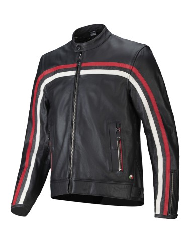 CHAQUETA ALPINESTARS DYNO BLACK RUBY/RED ECRU