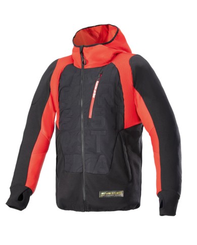 CHAQUETA ALPINESTARS MO.ST.EQ HYBRID HOODED BLACK/FLAME RED