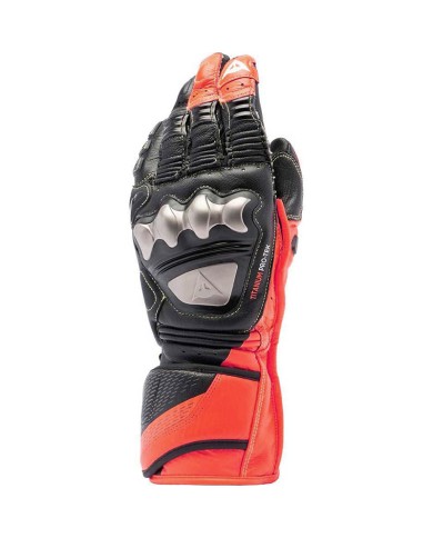 GUANTES DAINESE FULL METAL 7 NEGRO/ROJO-FLUOR