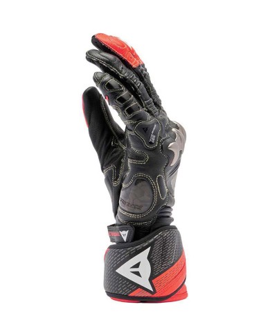 GUANTES DAINESE FULL METAL 7 NEGRO/ROJO-FLUOR