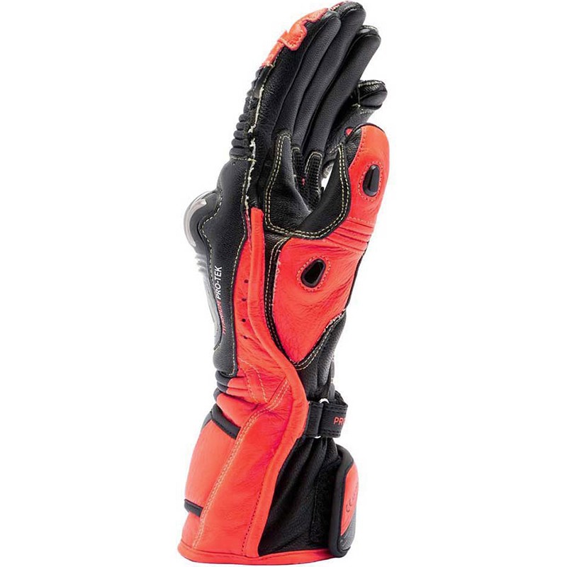 GUANTES DAINESE FULL METAL 7 NEGRO/ROJO-FLUOR