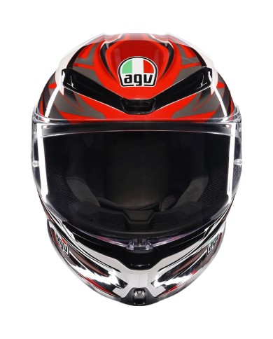 CASCO AGV K6 S REEVAL WHITE/RED/GREY
