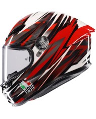 CASCO AGV K6 S REEVAL WHITE/RED/GREY