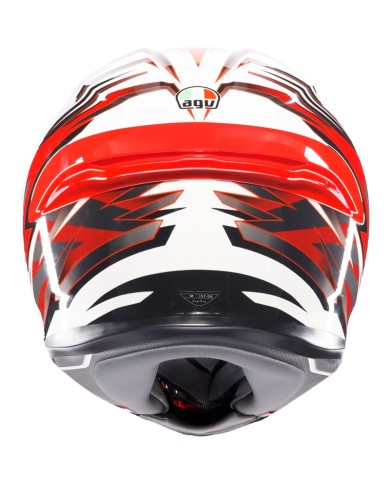 CASCO AGV K6 S REEVAL WHITE/RED/GREY