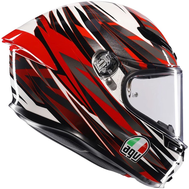 CASCO AGV K6 S REEVAL WHITE/RED/GREY