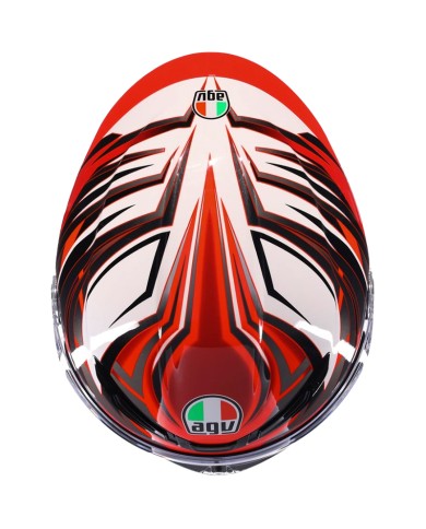 CASCO AGV K6 S REEVAL WHITE/RED/GREY