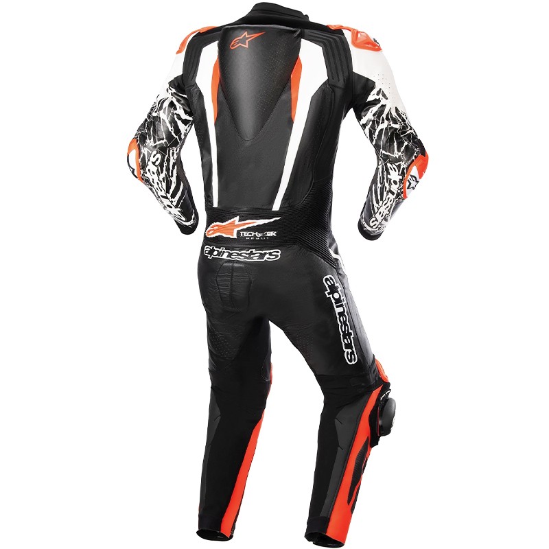 MONO ALPINESTARS RACING ABSOLUTE V2 PROFESIONAL BLACK/WHITE/RED FLUO