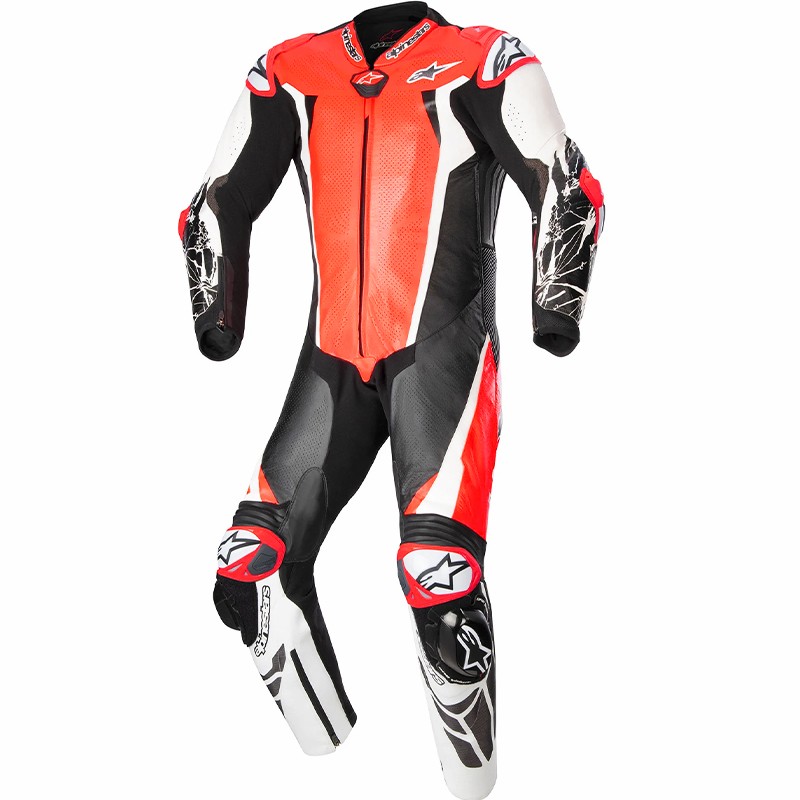 MONO ALPINESTARS RACING ABSOLUTE V2 PROFESIONAL RED FLUO/ WHITE/BLACK