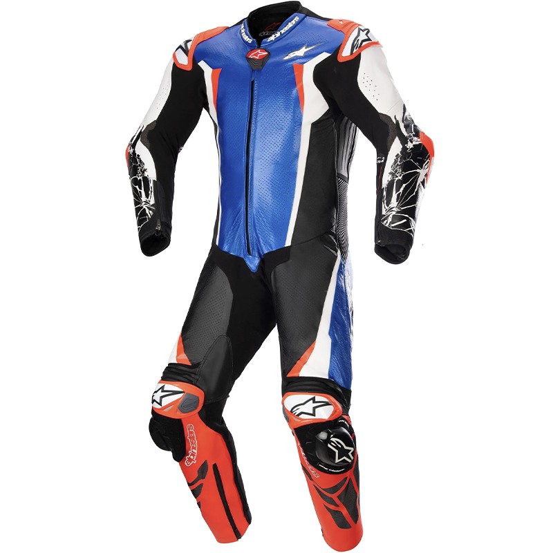 MONO ALPINESTARS RACING ABSOLUTE V2 PROFESIONAL METALLIC BLUE/BLACK/WHITE RDFL