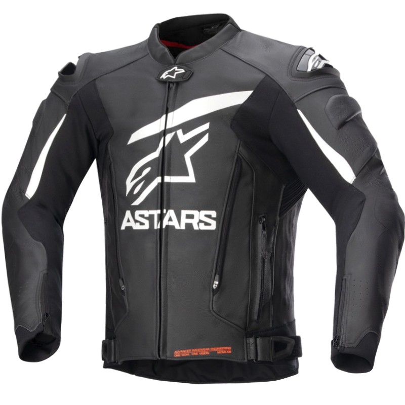 CHAQUETA ALPINESTARS GP PLUS V4 BLACK/WHITE